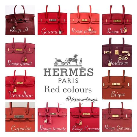 hermes red colors.